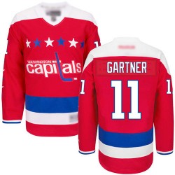 Authentic Women's Mike Gartner Red Alternate Jersey - #11 Hockey Washington Capitals