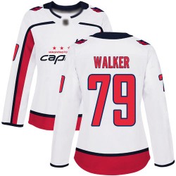 Authentic Women's Nathan Walker White Away Jersey - #79 Hockey Washington Capitals