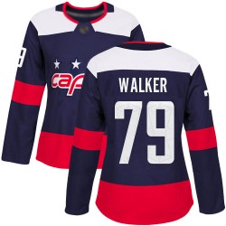Authentic Women's Nathan Walker Navy Blue Jersey - #79 Hockey Washington Capitals 2018 Stadium Series