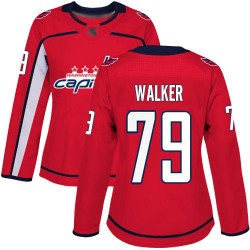 Authentic Women's Nathan Walker Red Home Jersey - #79 Hockey Washington Capitals