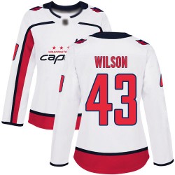 Authentic Women's Tom Wilson White Away Jersey - #43 Hockey Washington Capitals