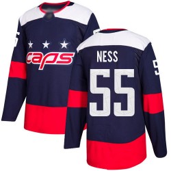 Authentic Youth Aaron Ness Navy Blue Jersey - #55 Hockey Washington Capitals 2018 Stadium Series
