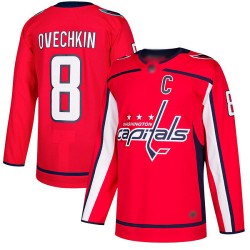 Authentic Youth Alex Ovechkin Red Home Jersey - #8 Hockey Washington Capitals
