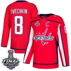 Authentic Youth Alex Ovechkin Red Home Jersey - #8 Hockey Washington Capitals 2018 Stanley Cup Final Champions