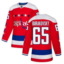 Authentic Youth Andre Burakovsky Red Alternate Jersey - #65 Hockey Washington Capitals