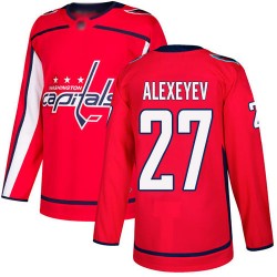 Authentic Youth Alexander Alexeyev Red Home Jersey - #27 Hockey Washington Capitals