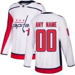 Authentic Youth White Away Jersey - Hockey Customized Washington Capitals