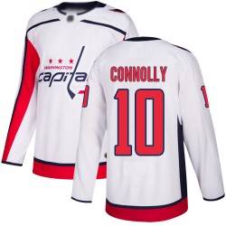 Authentic Youth Brett Connolly White Away Jersey - #10 Hockey Washington Capitals