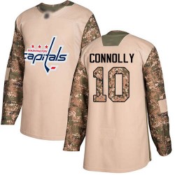 Authentic Men's Brett Connolly Camo Jersey - #10 Hockey Washington Capitals Veterans Day Practice