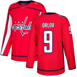 Authentic Youth Dmitry Orlov Red Home Jersey - #9 Hockey Washington Capitals