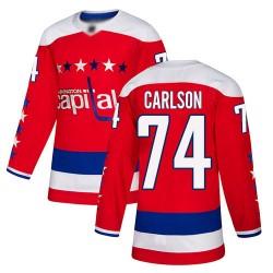 Authentic Youth John Carlson Red Alternate Jersey - #74 Hockey Washington Capitals