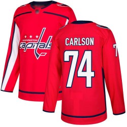Authentic Youth John Carlson Red Home Jersey - #74 Hockey Washington Capitals