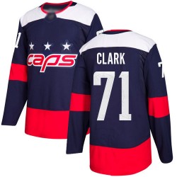 Authentic Youth Kody Clark Navy Blue Jersey - #71 Hockey Washington Capitals 2018 Stadium Series