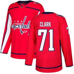 Authentic Youth Kody Clark Red Home Jersey - #71 Hockey Washington Capitals