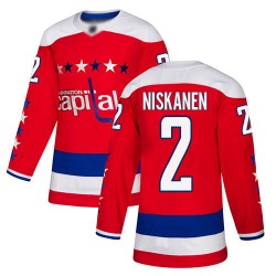 Authentic Youth Matt Niskanen Red Alternate Jersey - #2 Hockey Washington Capitals