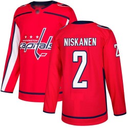 Authentic Youth Matt Niskanen Red Home Jersey - #2 Hockey Washington Capitals