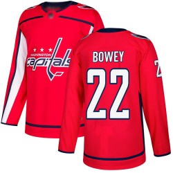 Authentic Youth Madison Bowey Red Home Jersey - #22 Hockey Washington Capitals