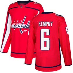 Authentic Youth Michal Kempny Red Home Jersey - #6 Hockey Washington Capitals