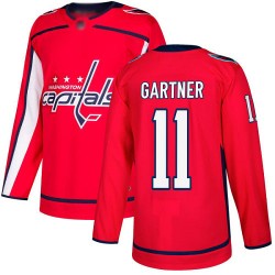 Authentic Youth Mike Gartner Red Home Jersey - #11 Hockey Washington Capitals