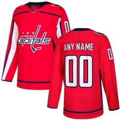 Authentic Men's Red Home Jersey - Hockey Customized Washington Capitals