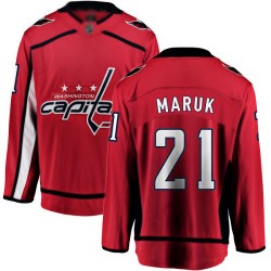 Breakaway Fanatics Branded Men's Dennis Maruk Red Home Jersey - #21 Hockey Washington Capitals