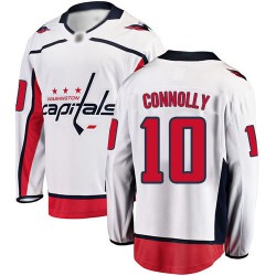 Breakaway Fanatics Branded Men's Brett Connolly White Away Jersey - #10 Hockey Washington Capitals