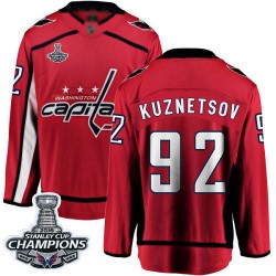 Breakaway Fanatics Branded Men's Evgeny Kuznetsov Red Home Jersey - #92 Hockey Washington Capitals 2018 Stanley Cup Final Champi