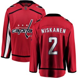 Breakaway Fanatics Branded Men's Matt Niskanen Red Home Jersey - #2 Hockey Washington Capitals