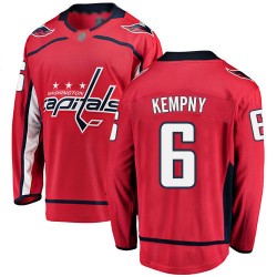 Breakaway Fanatics Branded Men's Michal Kempny Red Home Jersey - #6 Hockey Washington Capitals