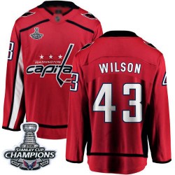 Breakaway Fanatics Branded Men's Tom Wilson Red Home Jersey - #43 Hockey Washington Capitals 2018 Stanley Cup Final Champions