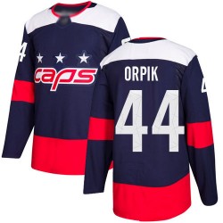 Authentic Men's Brooks Orpik Navy Blue Jersey - #44 Hockey Washington Capitals 2018 Stadium Series