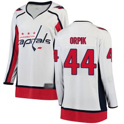 Breakaway Fanatics Branded Women's Brooks Orpik White Away Jersey - #44 Hockey Washington Capitals