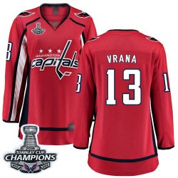 Breakaway Fanatics Branded Women's Jakub Vrana Red Home Jersey - #13 Hockey Washington Capitals 2018 Stanley Cup Final Champions