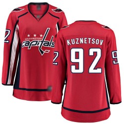Breakaway Fanatics Branded Women's Evgeny Kuznetsov Red Home Jersey - #92 Hockey Washington Capitals