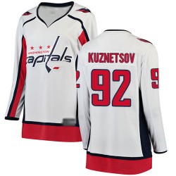 Breakaway Fanatics Branded Women's Evgeny Kuznetsov White Away Jersey - #92 Hockey Washington Capitals