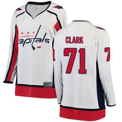 Breakaway Fanatics Branded Women's Kody Clark White Away Jersey - #71 Hockey Washington Capitals