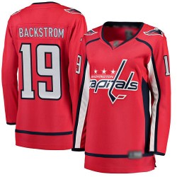 Breakaway Fanatics Branded Women's Nicklas Backstrom Red Home Jersey - #19 Hockey Washington Capitals