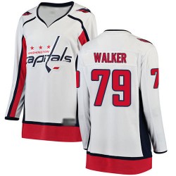 Breakaway Fanatics Branded Women's Nathan Walker White Away Jersey - #79 Hockey Washington Capitals