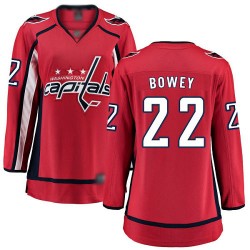 Breakaway Fanatics Branded Women's Madison Bowey Red Home Jersey - #22 Hockey Washington Capitals