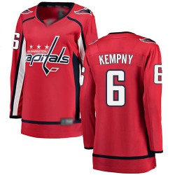 Breakaway Fanatics Branded Women's Michal Kempny Red Home Jersey - #6 Hockey Washington Capitals