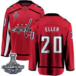 Breakaway Fanatics Branded Youth Lars Eller Red Home Jersey - #20 Hockey Washington Capitals 2018 Stanley Cup Final Champions
