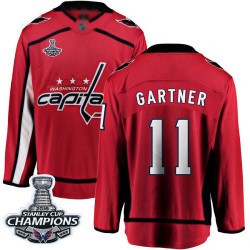 Breakaway Fanatics Branded Youth Mike Gartner Red Home Jersey - #11 Hockey Washington Capitals 2018 Stanley Cup Final Champions