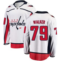 Breakaway Fanatics Branded Youth Nathan Walker White Away Jersey - #79 Hockey Washington Capitals