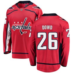 Breakaway Fanatics Branded Youth Nic Dowd Red Home Jersey - #26 Hockey Washington Capitals