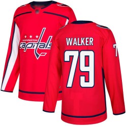 Premier Men's Nathan Walker Red Home Jersey - #79 Hockey Washington Capitals