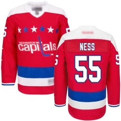 Premier Women's Aaron Ness Red Alternate Jersey - #55 Hockey Washington Capitals