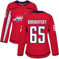 Premier Women's Andre Burakovsky Red Home Jersey - #65 Hockey Washington Capitals