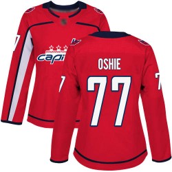 Premier Women's T.J. Oshie Red Home Jersey - #77 Hockey Washington Capitals