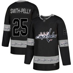 Authentic Men's Devante Smith-Pelly Black Jersey - #25 Hockey Washington Capitals Team Logo Fashion