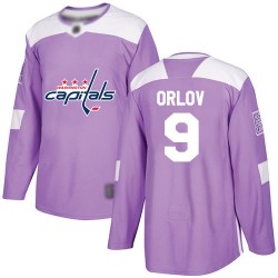 Authentic Men's Dmitry Orlov Purple Jersey - #9 Hockey Washington Capitals Fights Cancer Practice